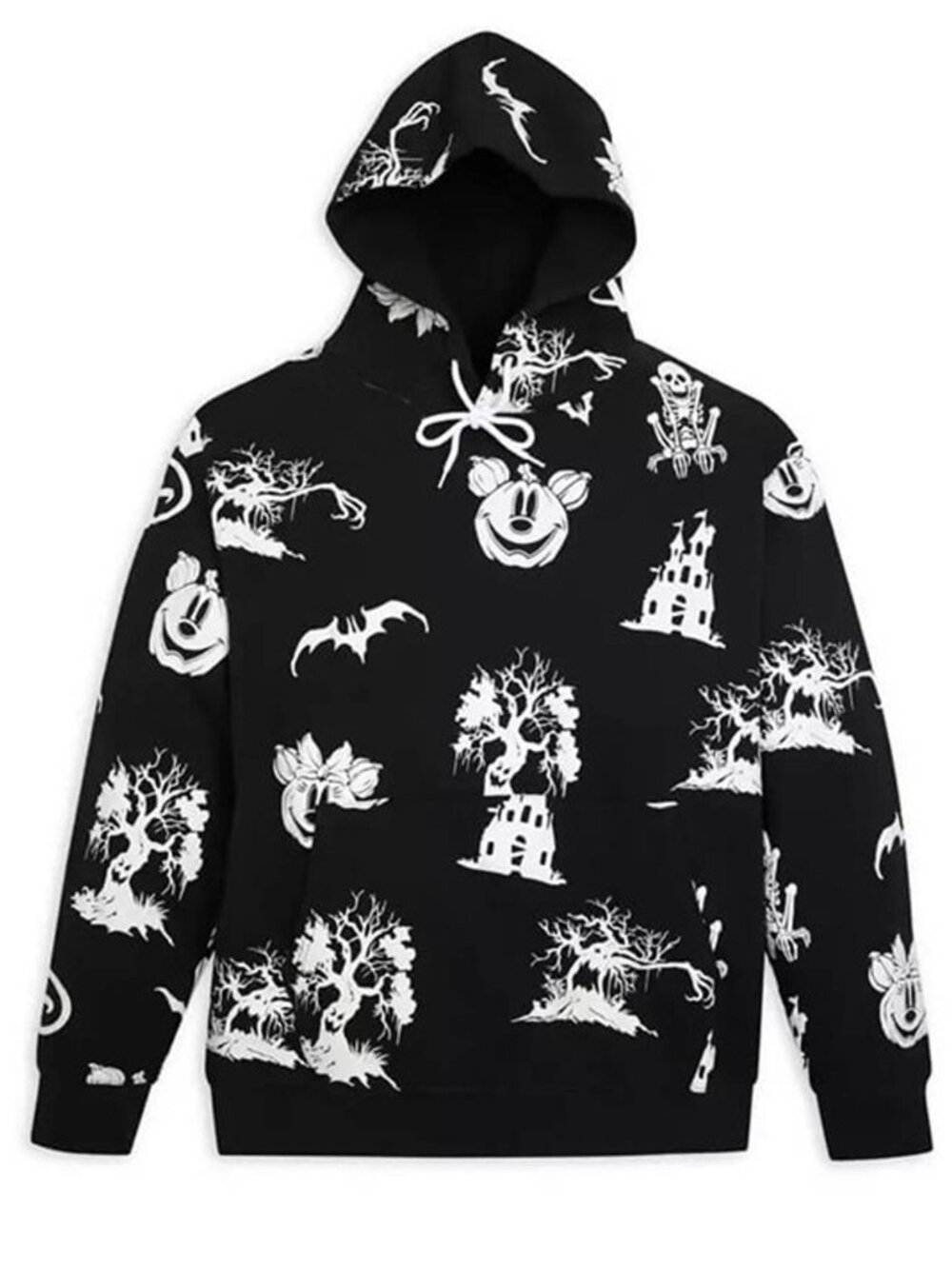 Disney Halloween Mickey Pumpkin Pullover Hoodie Black Size Medium